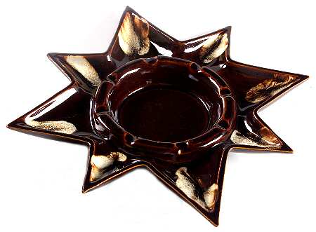 Gourmet Brown 13" Triangular Ashtray