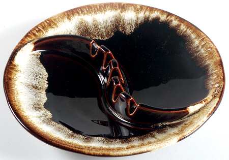Gourmet Brown 7" Round Divided Ashtray