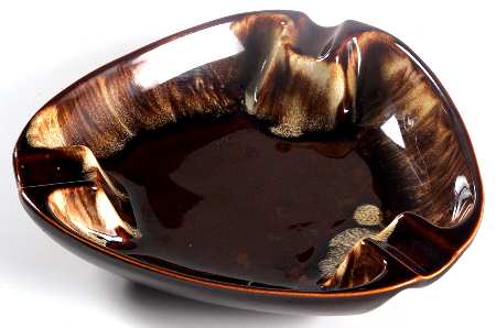 Gourmet Brown Large Triangular Ashtray