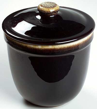 Gourmet Brown Small Canister & Lid