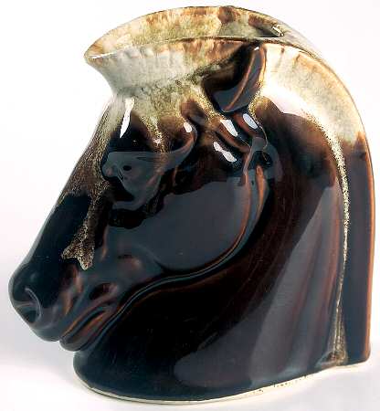 Gourmet Brown 5" Horse Figural Vase