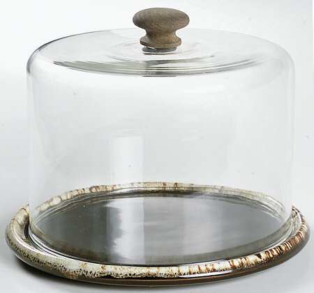 Gourmet Brown Cheese Dish with Lid (Wedge)