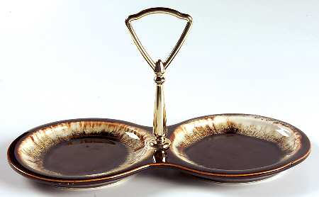 Gourmet Brown Tray for Creamer & Sugar with Lid