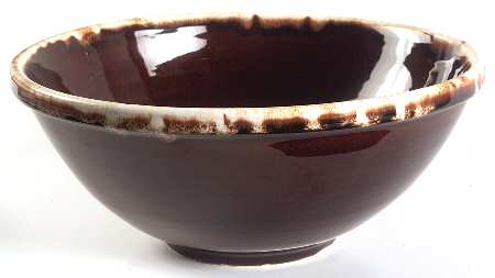 Gourmet Brown 9" Salad Serving Bowl