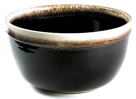 Gourmet Brown 9" Salad Serving Bowl