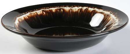 Gourmet Brown Rim Soup Bowl