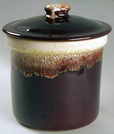 Gourmet Brown Small Canister & Lid