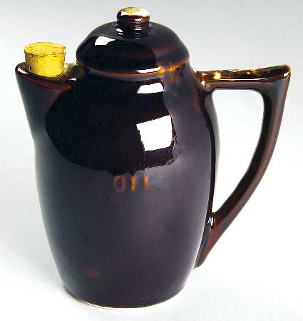 Gourmet Brown Handled Oil with Cork Stopper
