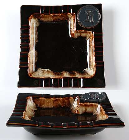 Gourmet Brown 8" Square Ashtray