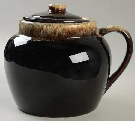Gourmet Brown Bean Pot & Lid