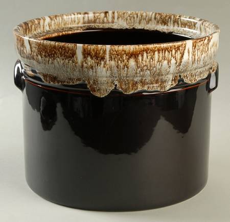 Gourmet Brown Ice Crock No Lid