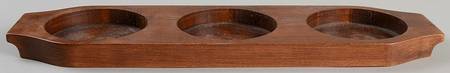 Gourmet Brown Condiment Set/Wood Base Only