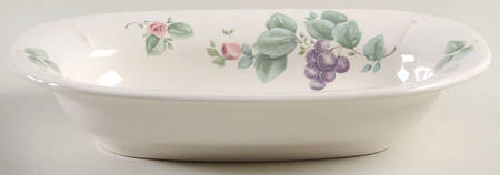 Grapevine 8" Oval Renaissance Bowl