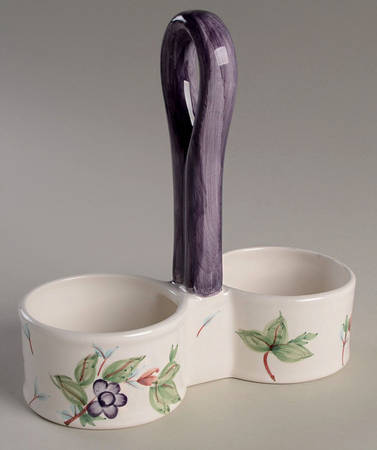 Grapevine Tray for Vinegar and Oil Tray Set