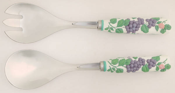 Grapevine (2 Piece) Salad Set with Stainless Bowl