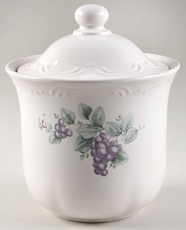 Grapevine Small Canister & Lid