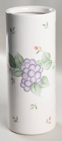 Grapevine Large Cylinder Canister No Wood Lid
