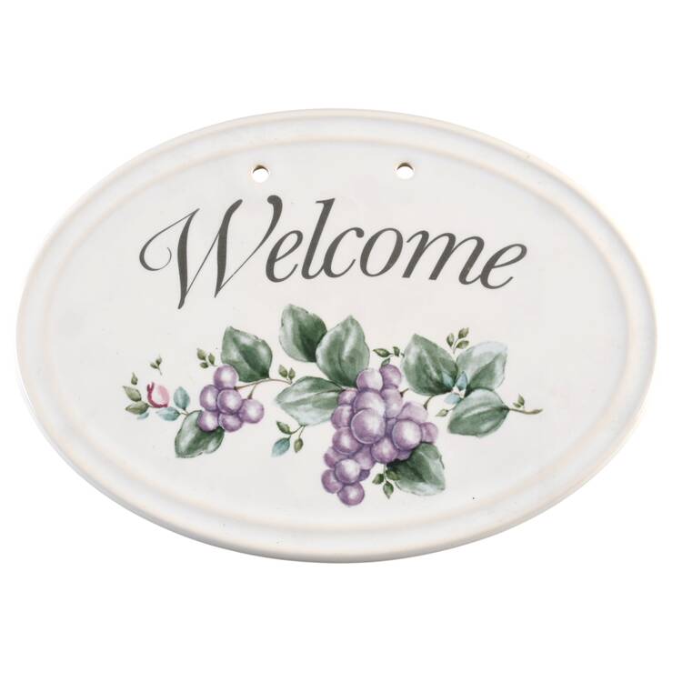 Grapevine "Welcome" Wall Plaque