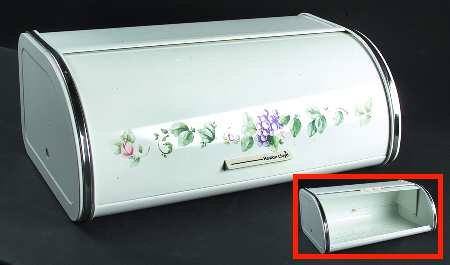 Grapevine Metal Bread Box
