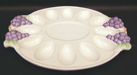 Grapevine Sculpted Deviled Egg Plate