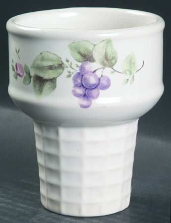Grapevine Ice Cream Cone Shaped Dish