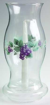 Grapevine Glassware Hurricane
