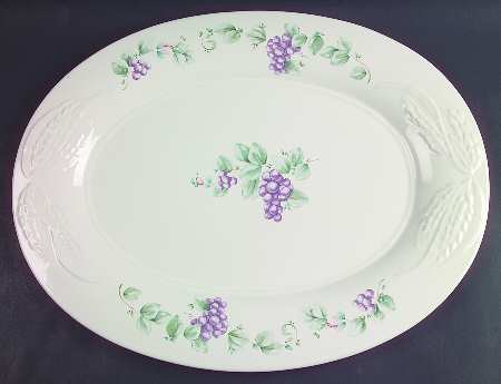 Grapevine 18" Oval Serving Platter