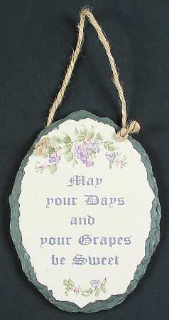 Grapevine Plaque Wall