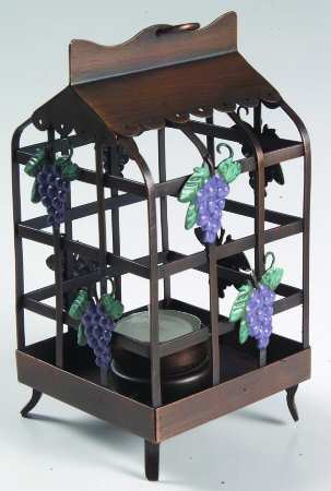 Grapevine Hanging Metal Votive Lantern