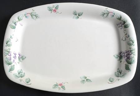 Grapevine 16" Rectangular Barbeque Platter