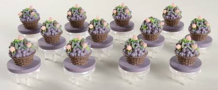 Grapevine Cheese Button - Set of 12