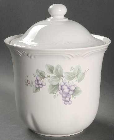 Grapevine Large Canister & Lid with Seal Ring
