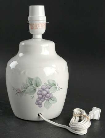 Grapevine Ginger Jar Accent Lamp No Shade