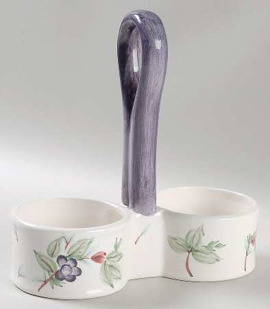 Grapevine Center Handle Tray for Oil/Vinegar