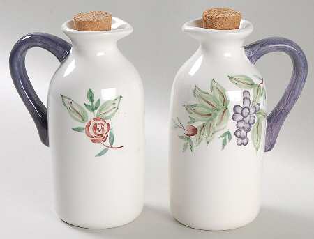 Grapevine (Set of 2) Oil/Vinegar with Cork Stoppers