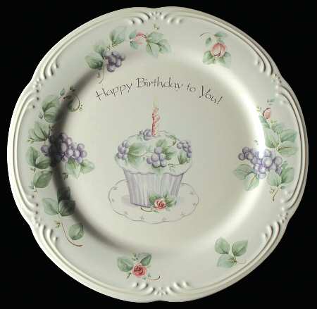 Grapevine "Happy Birthday" Dinner Plate