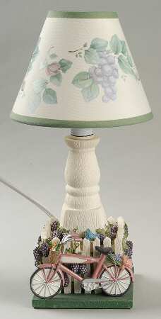 Grapevine Electric Buffet Lamp & Shade