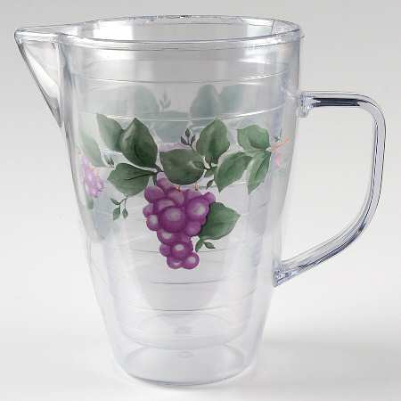 Grapevine 60 Oz Insulated Pitcher, No Lid