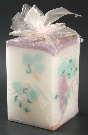 Grapevine 6" Square Pillar Candle (Wax)