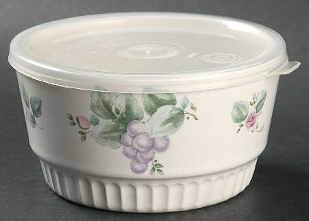 Grapevine 5" Storage Bowl Ceramic with Plastic Lid