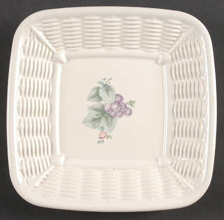 Grapevine Open Candy Dish with Wicker Trim