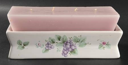 Grapevine 4 Wick Brick Candle Set