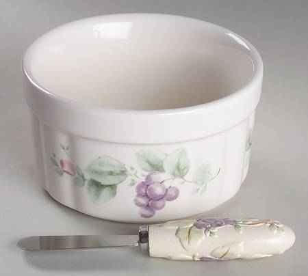 Grapevine Dip Bowl & Spreader Set