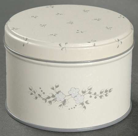 Heirloom Round Metal Box with Lid