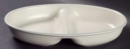 Heirloom 12" Oval Divided Vegetable Bowl