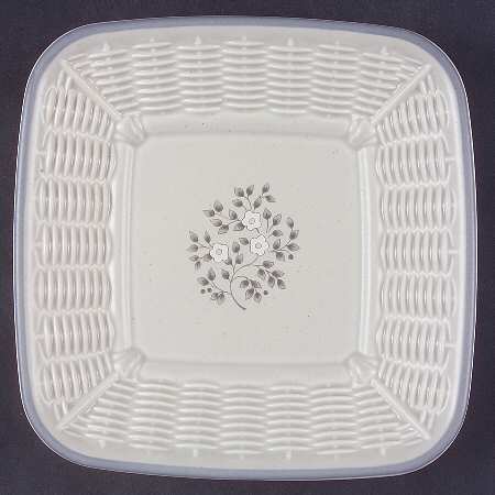 Heirloom Open Candy Dish with Wicker Trim