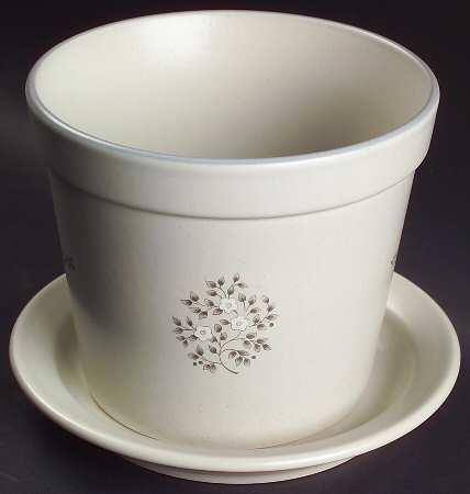 Heirloom 6" Flower Pot & Underplate