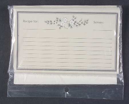 Heirloom (Set of 20) Paper Recipe Cards