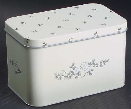 Heirloom Metal Recipe Box & Lid