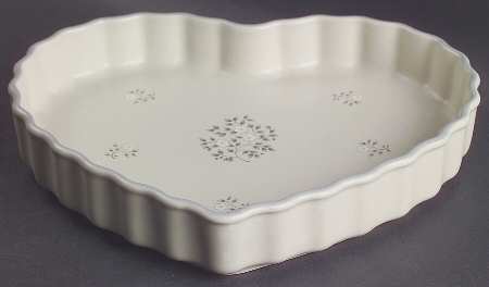 Heirloom Heart Shape Quiche Dish